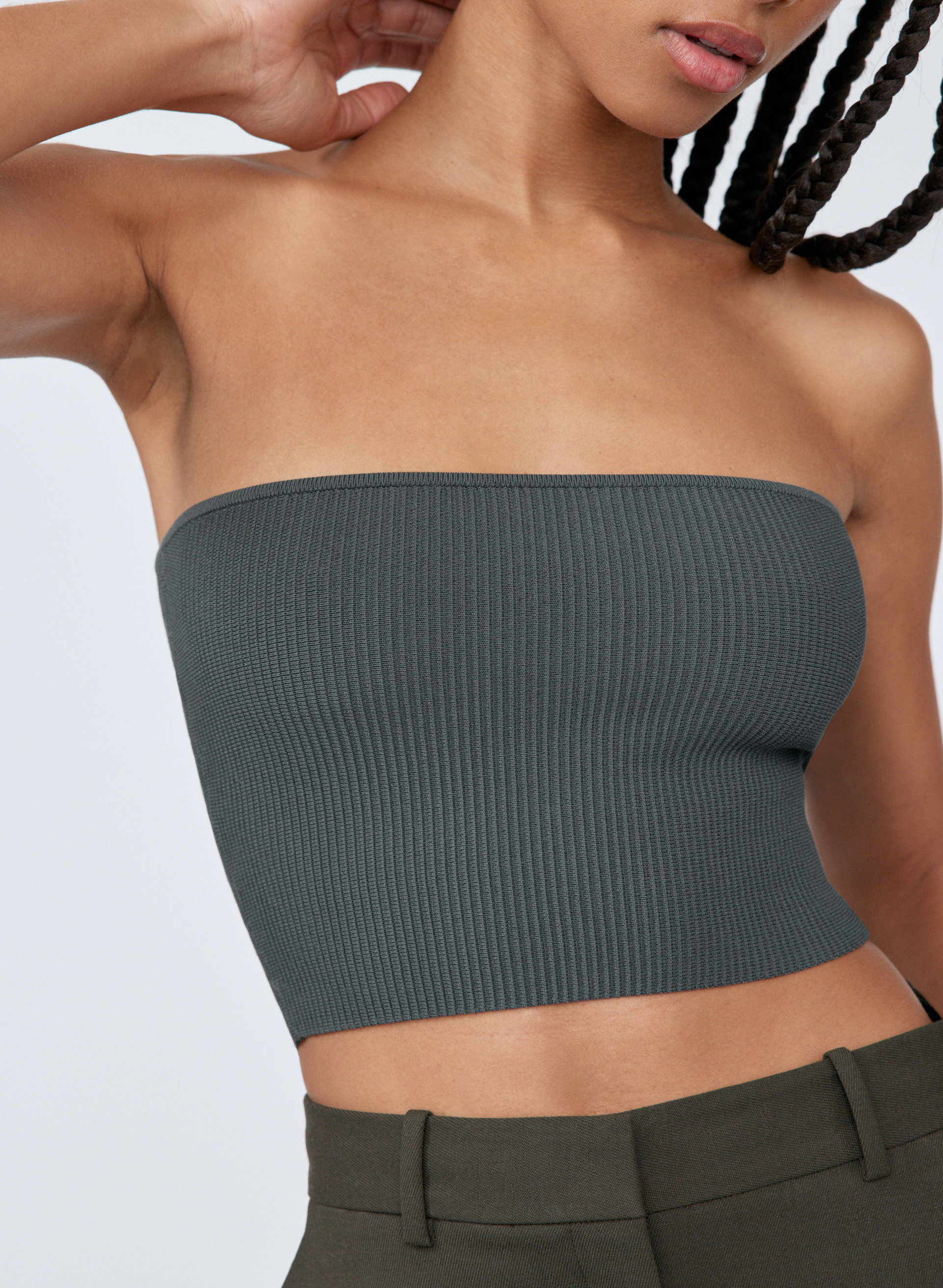 Sculpt Knit Tube Top