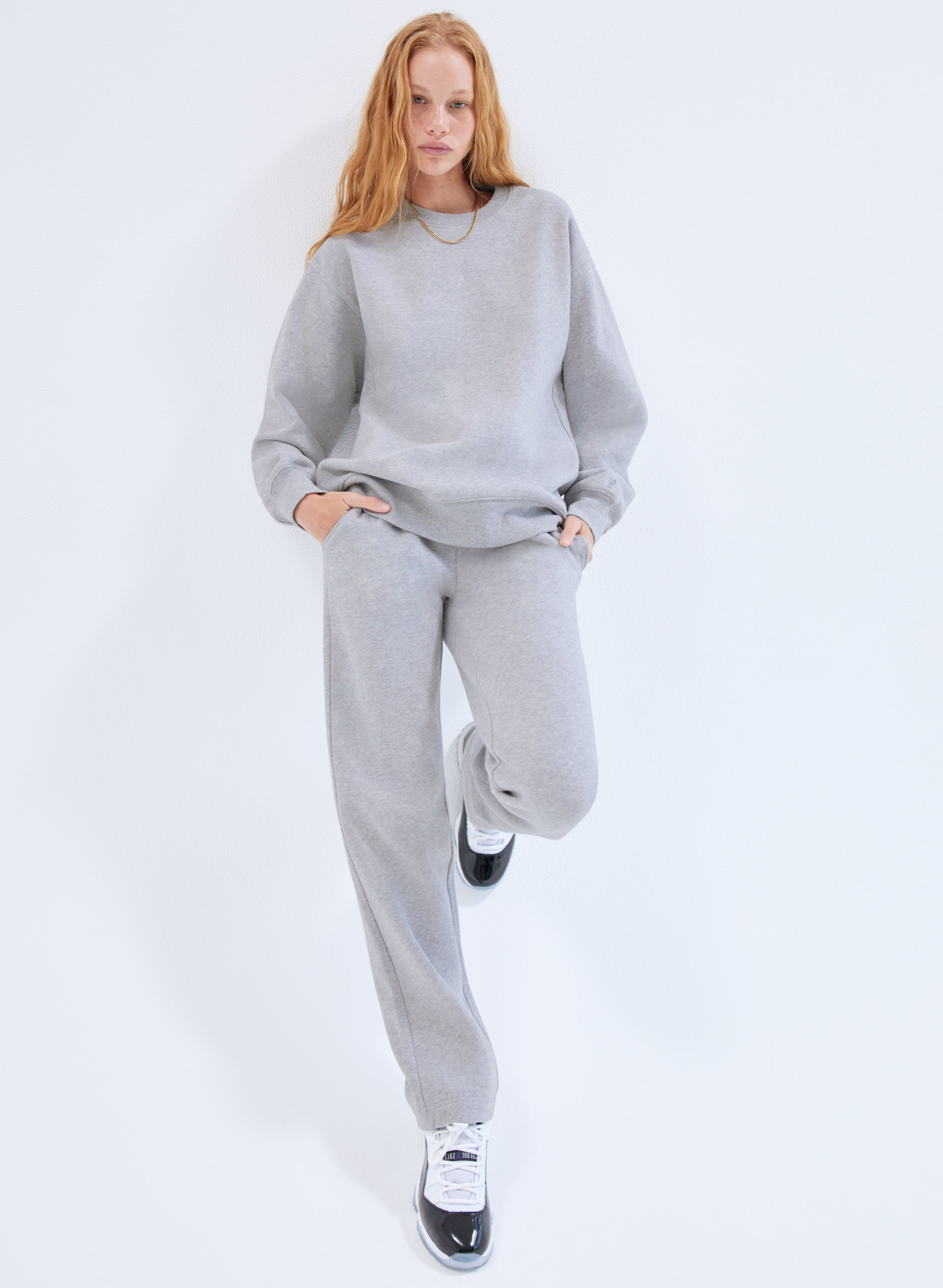 New Cozy Fleece Boyfriend Crew Sweatshirt