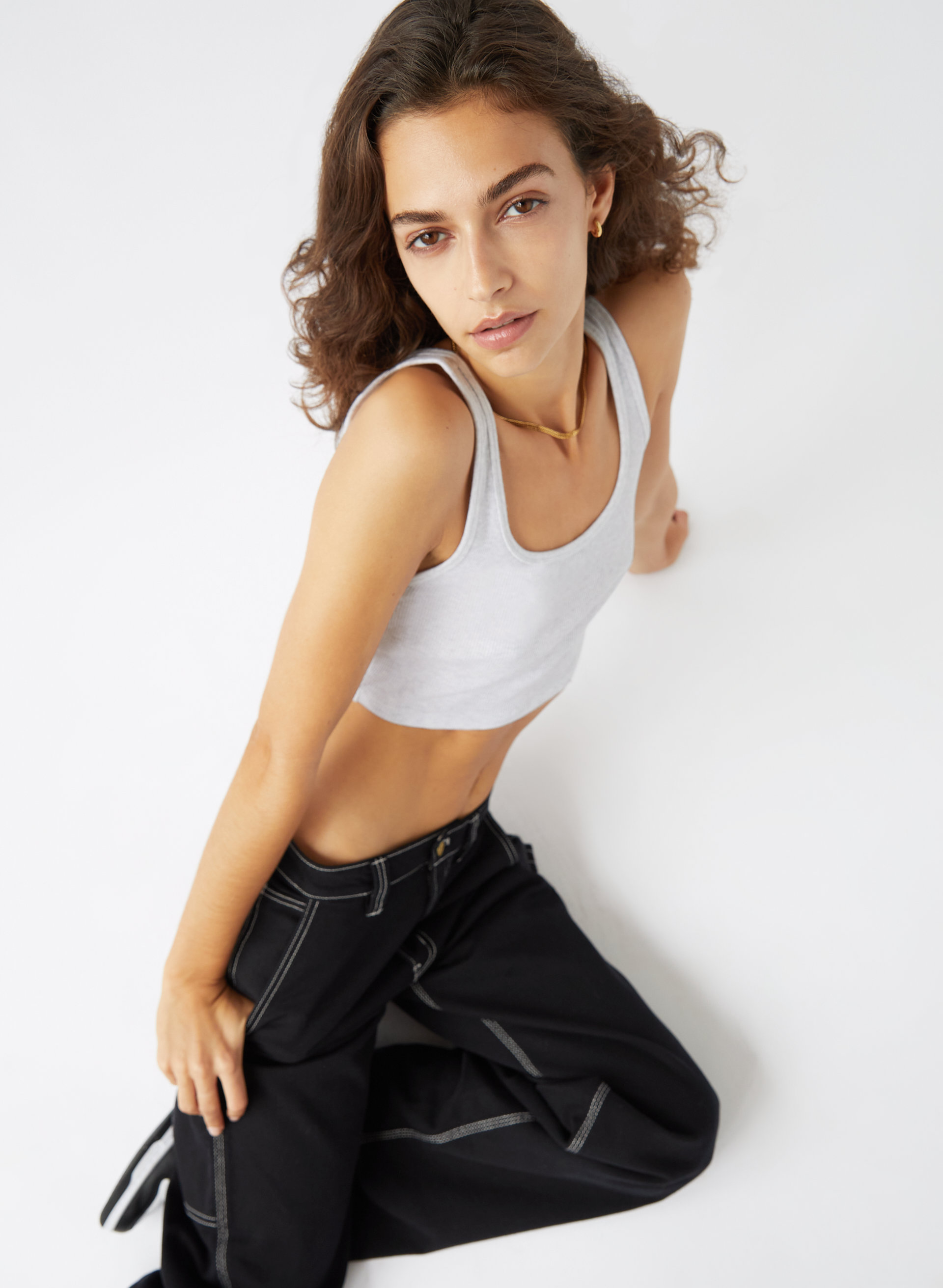 Ribbed Cropped Tank