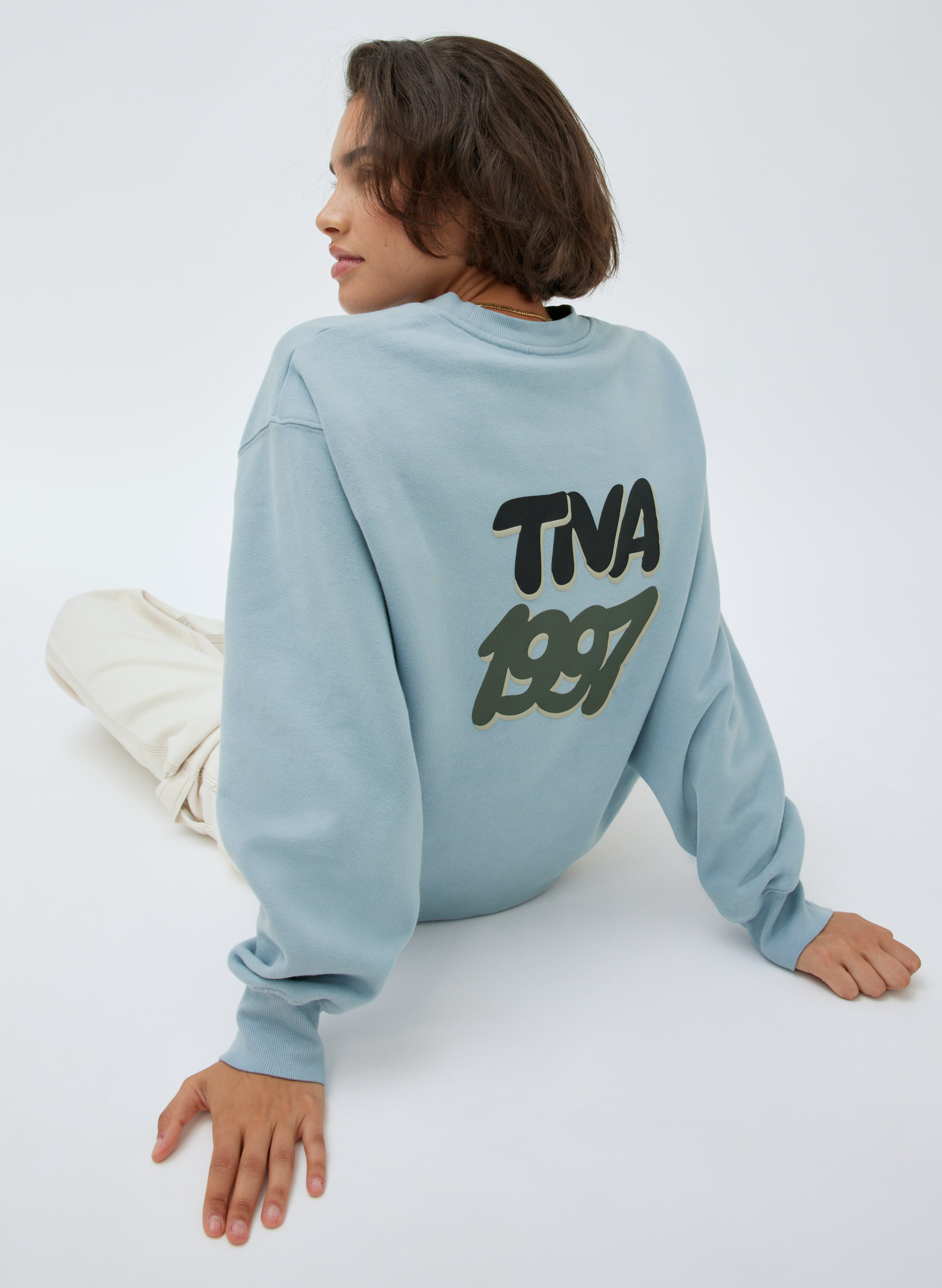 New Cozy Fleece Boyfriend Crew Sweatshirt