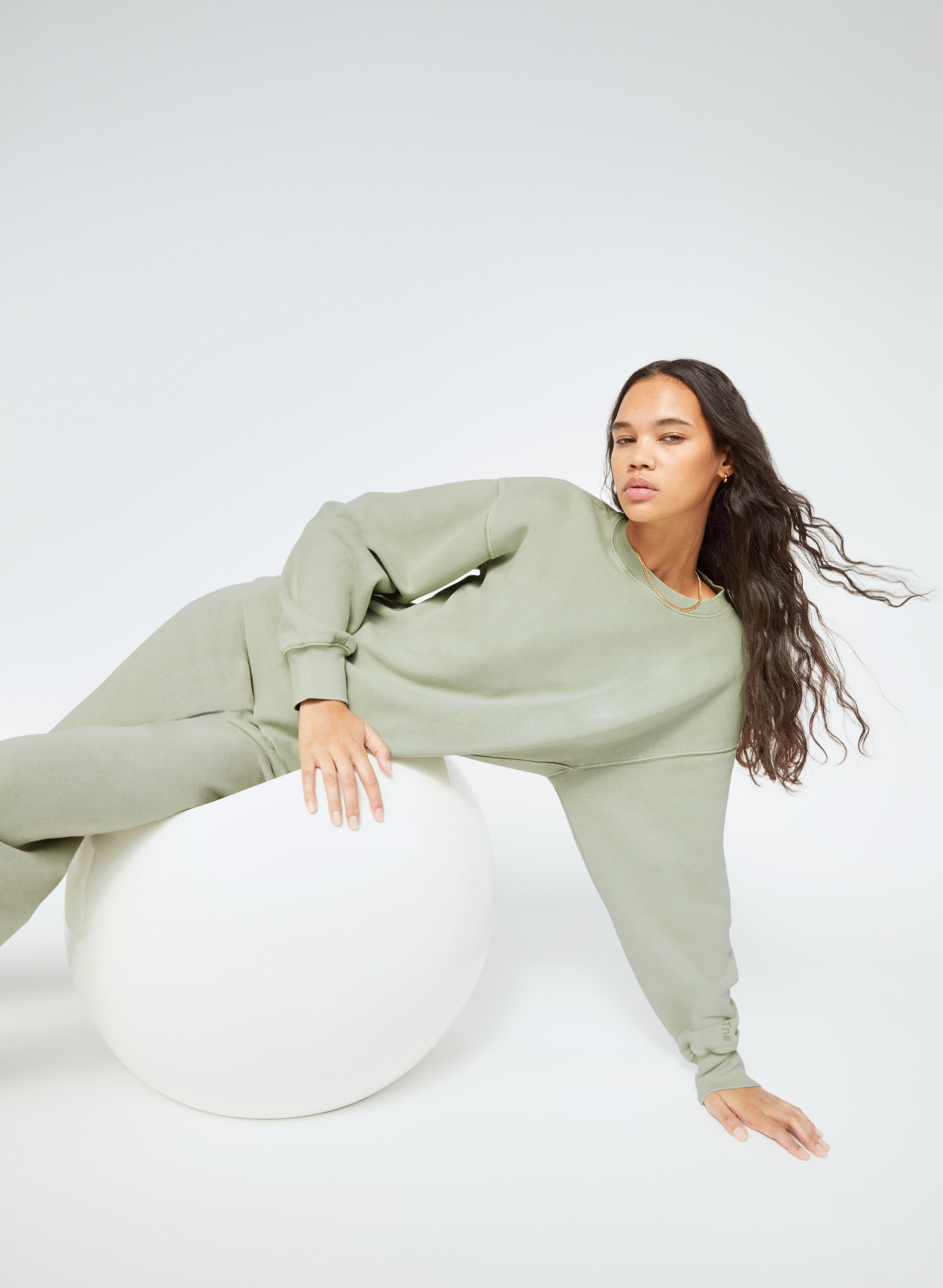 New Cozy Fleece Boyfriend Crew Sweatshirt