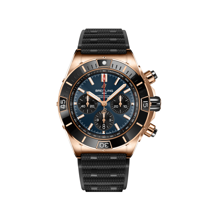 Breitling Super Chronomat B01 44 18k red gold Blue RB01362A1C1S1