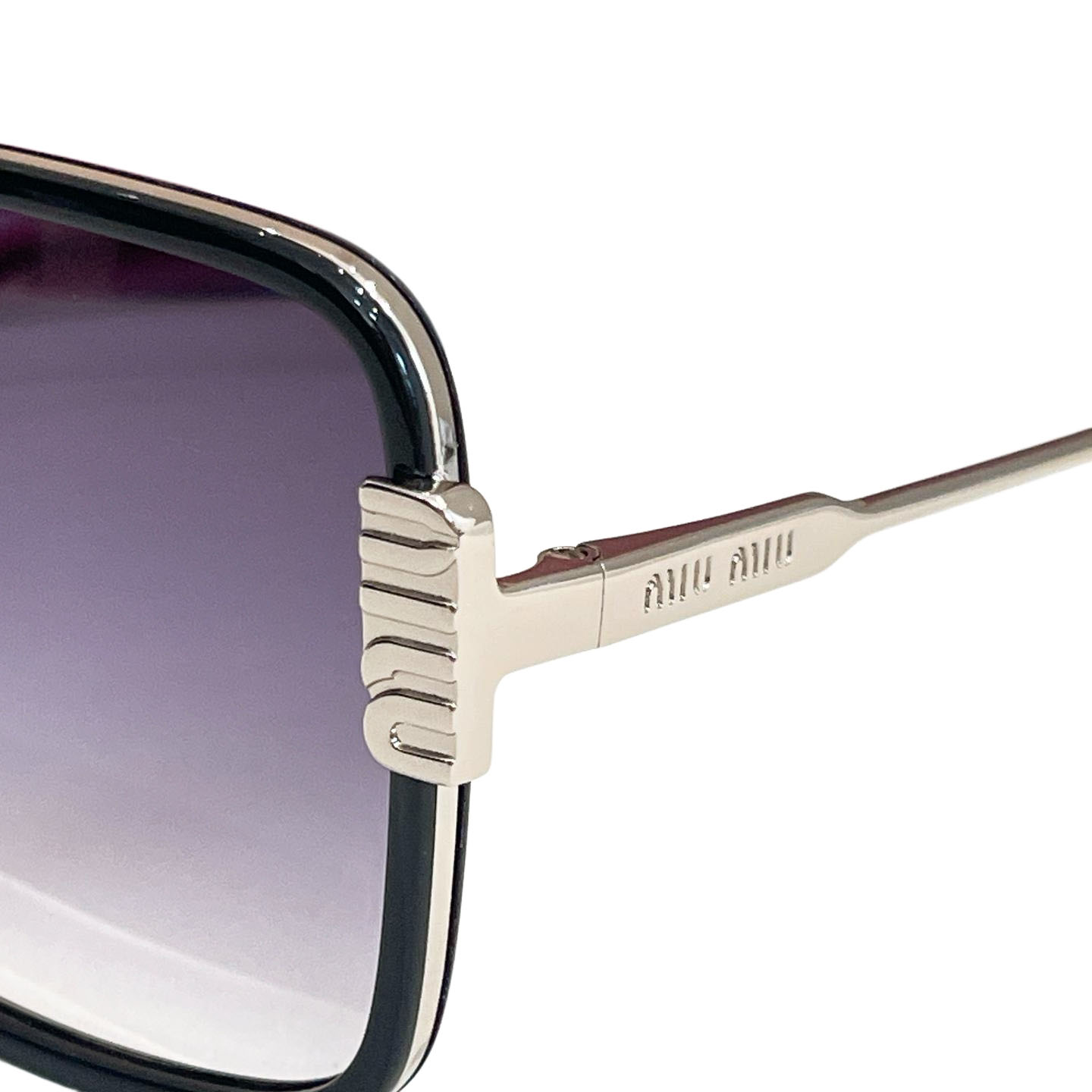 Miu Miu square frame glasses purple silver/purple gold/leopard/teal/pink/white color Size 56口21-145