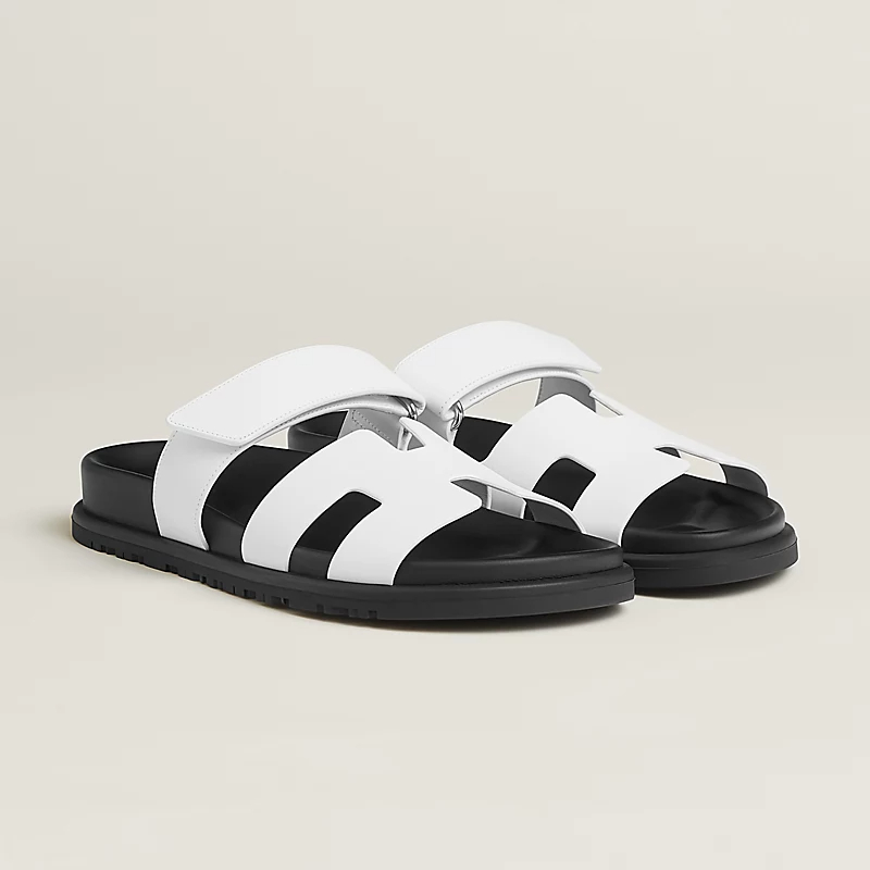 HERMES Chypre white Slippers
