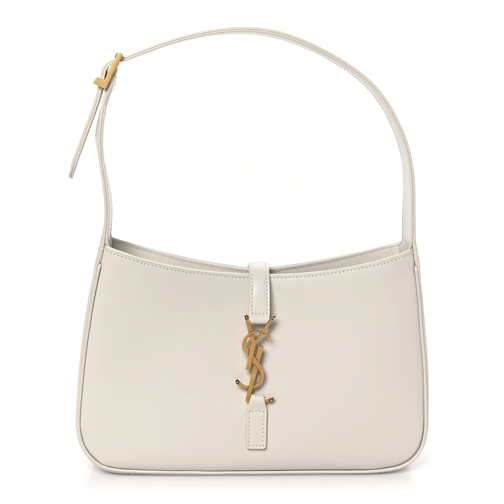 Saint Laurent Medium Le 5 À 7 Hobo Crema Soft Smooth Calfskin Leather Gold Hardware