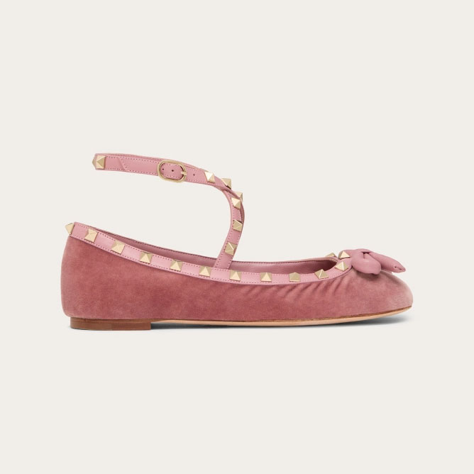 VALENTINO Velvet ballet flats