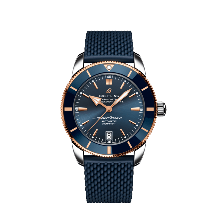 Breitling Superocean Heritage B20 Automatic 42 Stainless steel 18k red gold Blue UB2010161C1S1