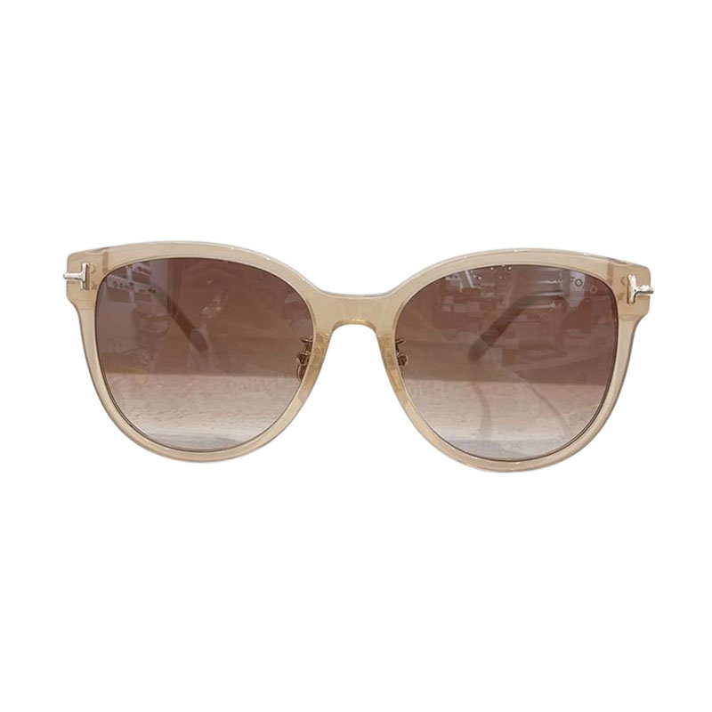 Tom Ford square frame glasses beige/black color Size 55口18-145