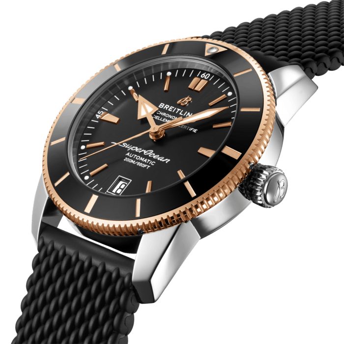 Breitling Superocean Heritage B20 Automatic 42 Stainless steel 18k red gold Black UB2010121B1S1