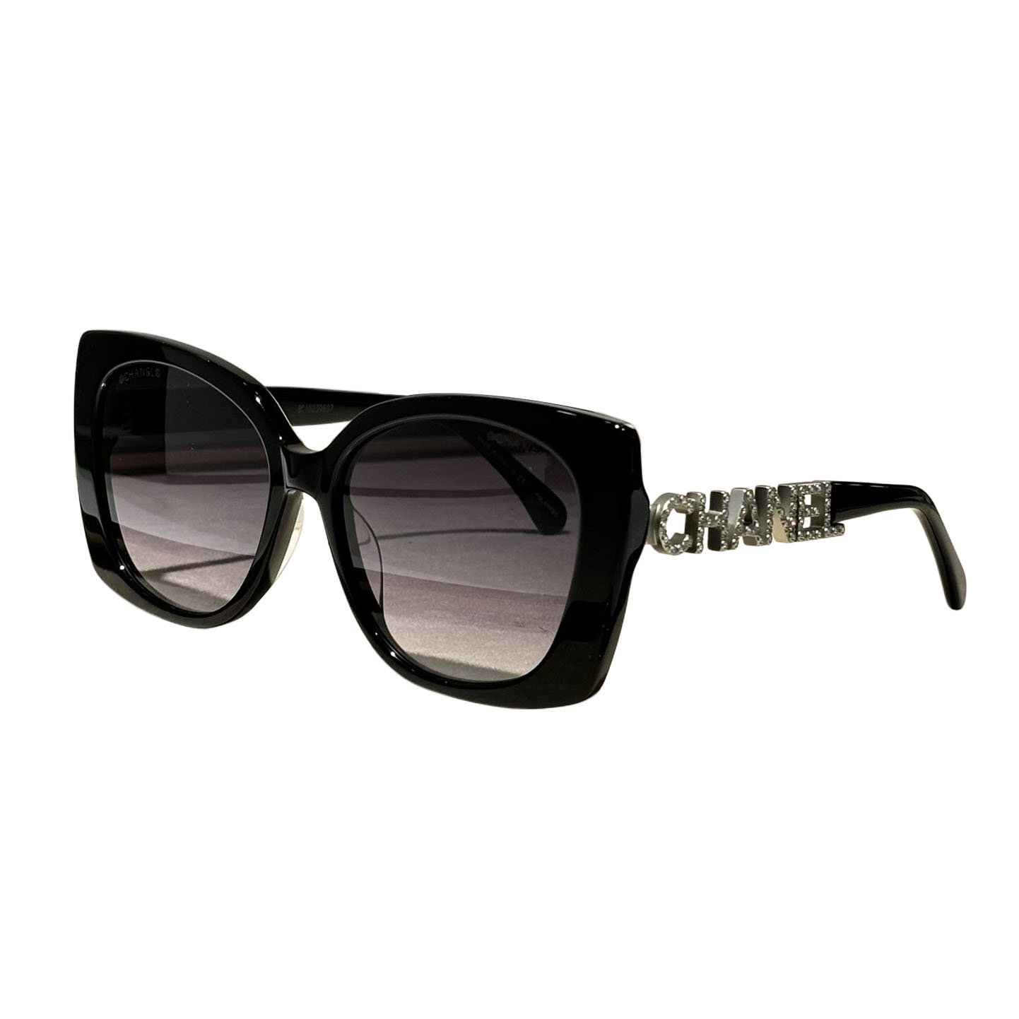 CHANEL square frame glasses black color SIZE 53-17-140