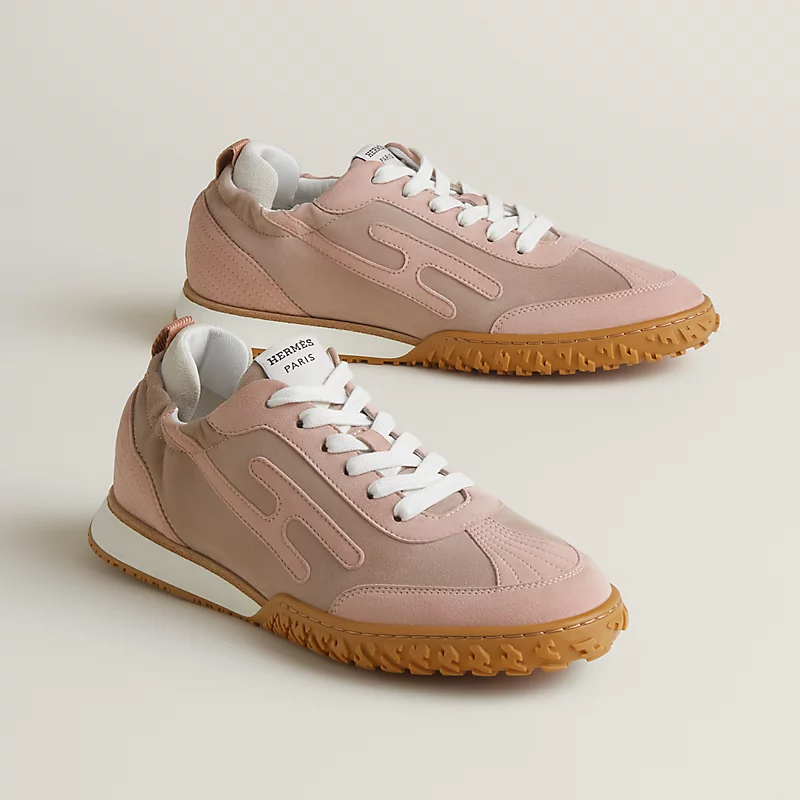 HERMES Jet Sneakers Pink Sports Shoes