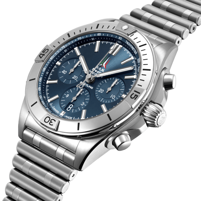 Breitling Chronomat B01 42 Frecce Tricolori Stainless steel Blue AB01344A1C1A1