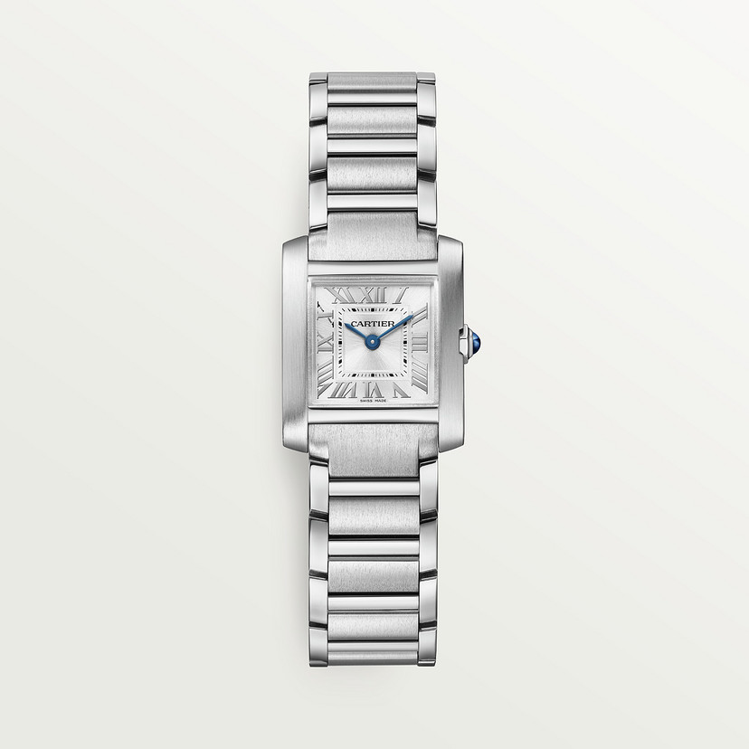 Tank Franaise watch Small model quartz movement steel CRWSTA0065