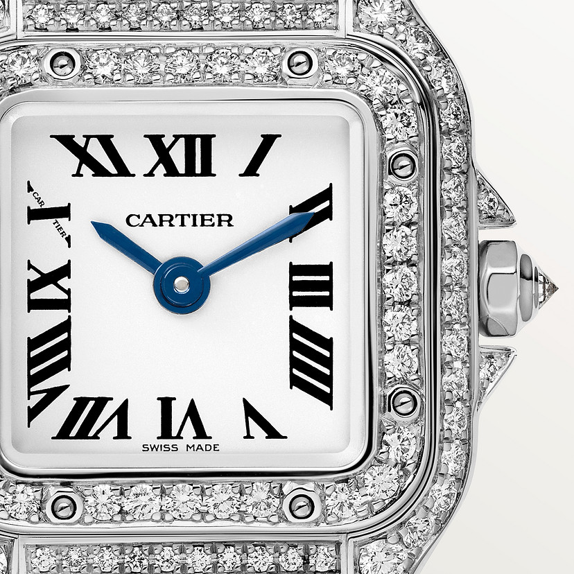 Panthère de Cartier watch Mini model quartz movement white gold CRWJPN0046