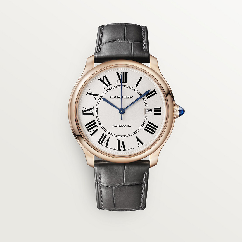 Ronde Louis Cartier watch 40 mm rose gold leather CRWGRN0011