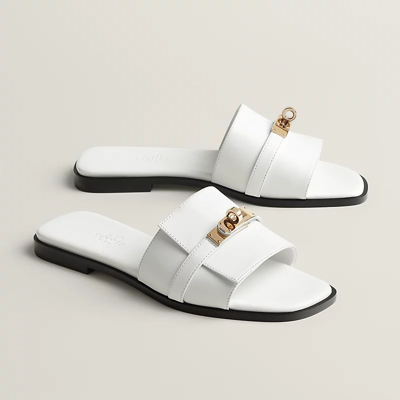 HERMES Giulia white Slippers