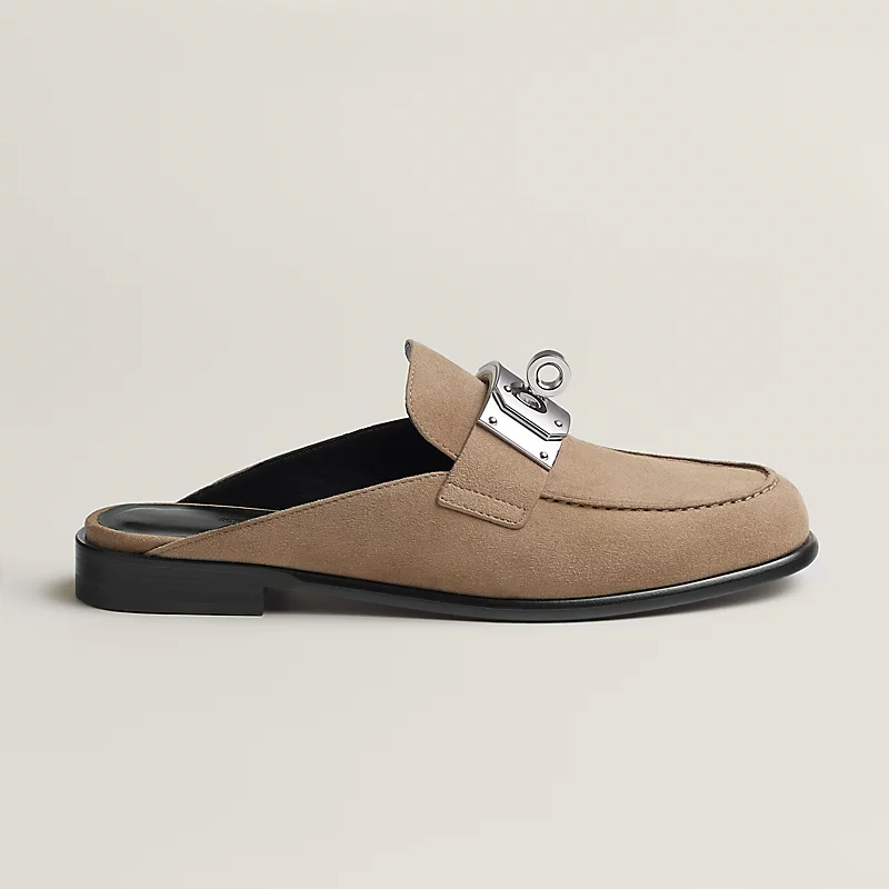HERMES Iota Mule Beige color Slippers
