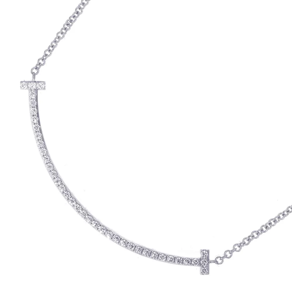 TIFFANY&Co. T Smile Pendant Necklace
