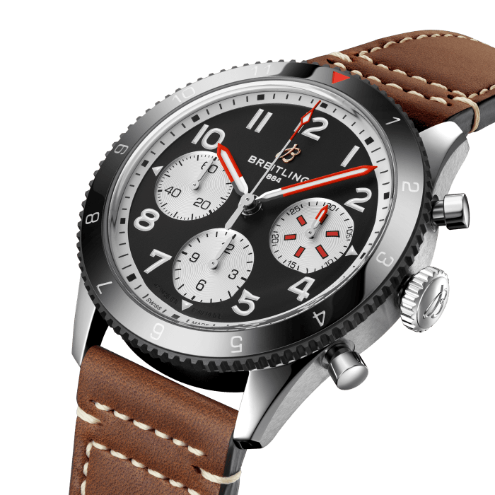 Breitling Classic AVI Chronograph 42 Mosquito Stainless steel Black Y233801A1B1X1