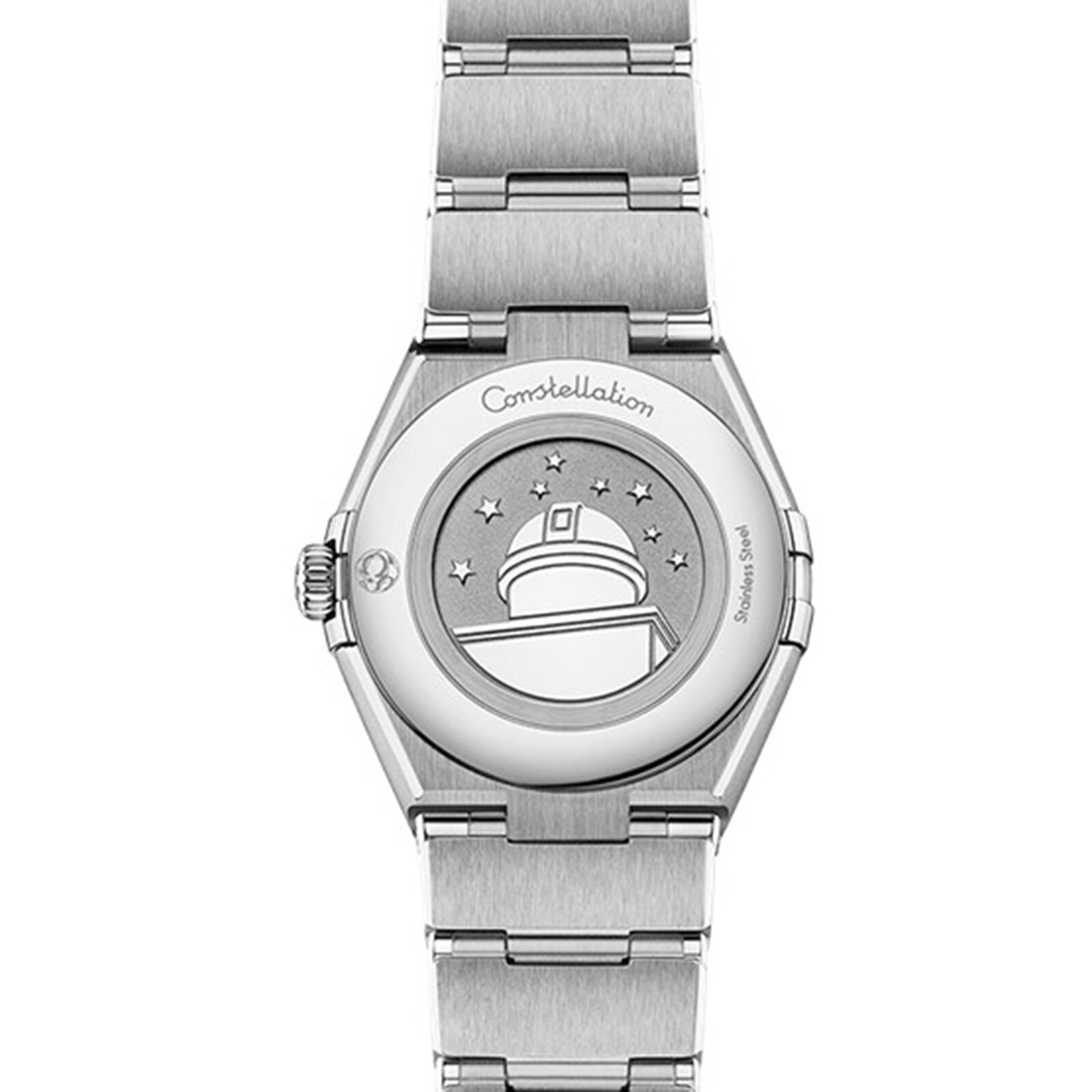 Omega Constellation Quartz Steel 28mm Ladies Watch Pink O13110286011001
