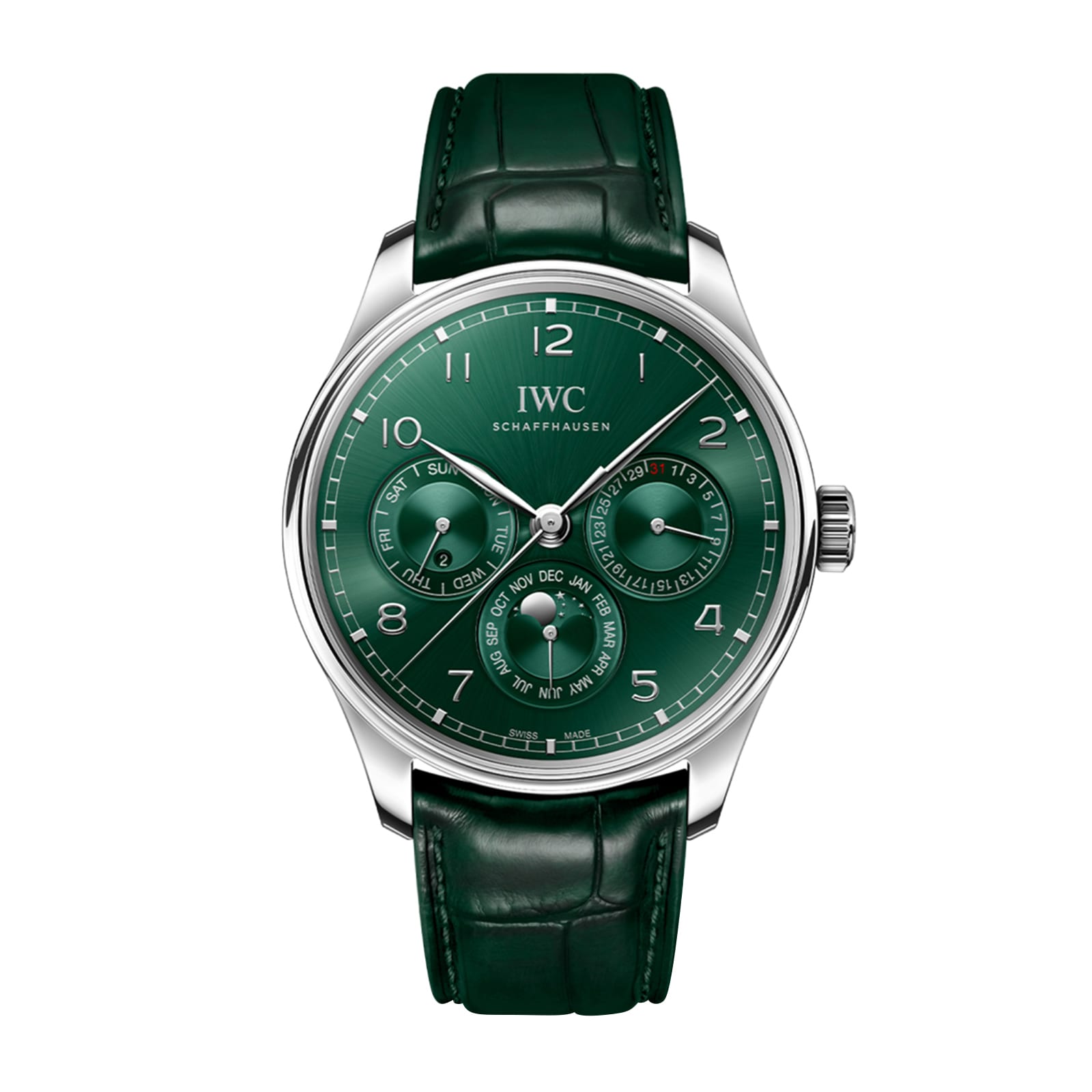 IWC Portugieser Automatic 42mm Mens Watch Green IW344207