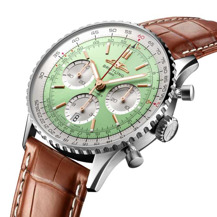 Breitling Navitimer B01 Chronograph 41 Stainless steel Mint green AB0139211L1P1