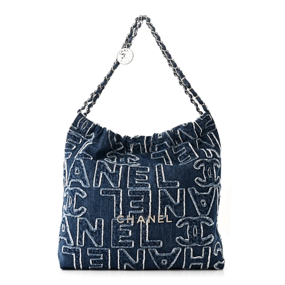 Chanel 22 Blue Denim Handbag – Luxury Quality