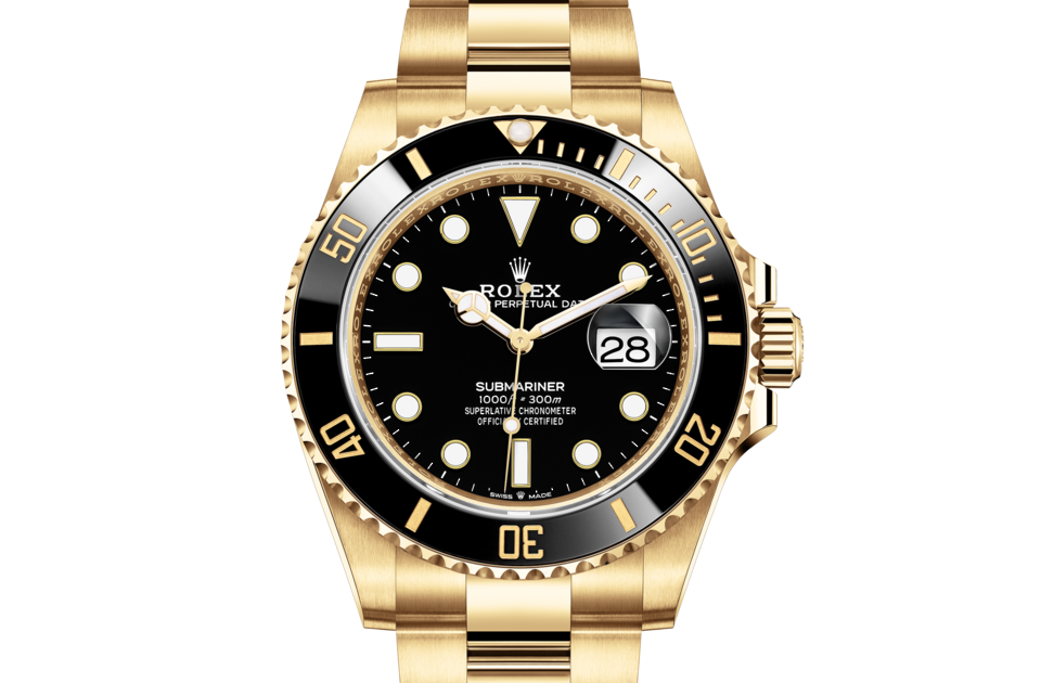 Rolex Submariner Date Oyster 41 mm yellow gold Black dial M126618LN-0002