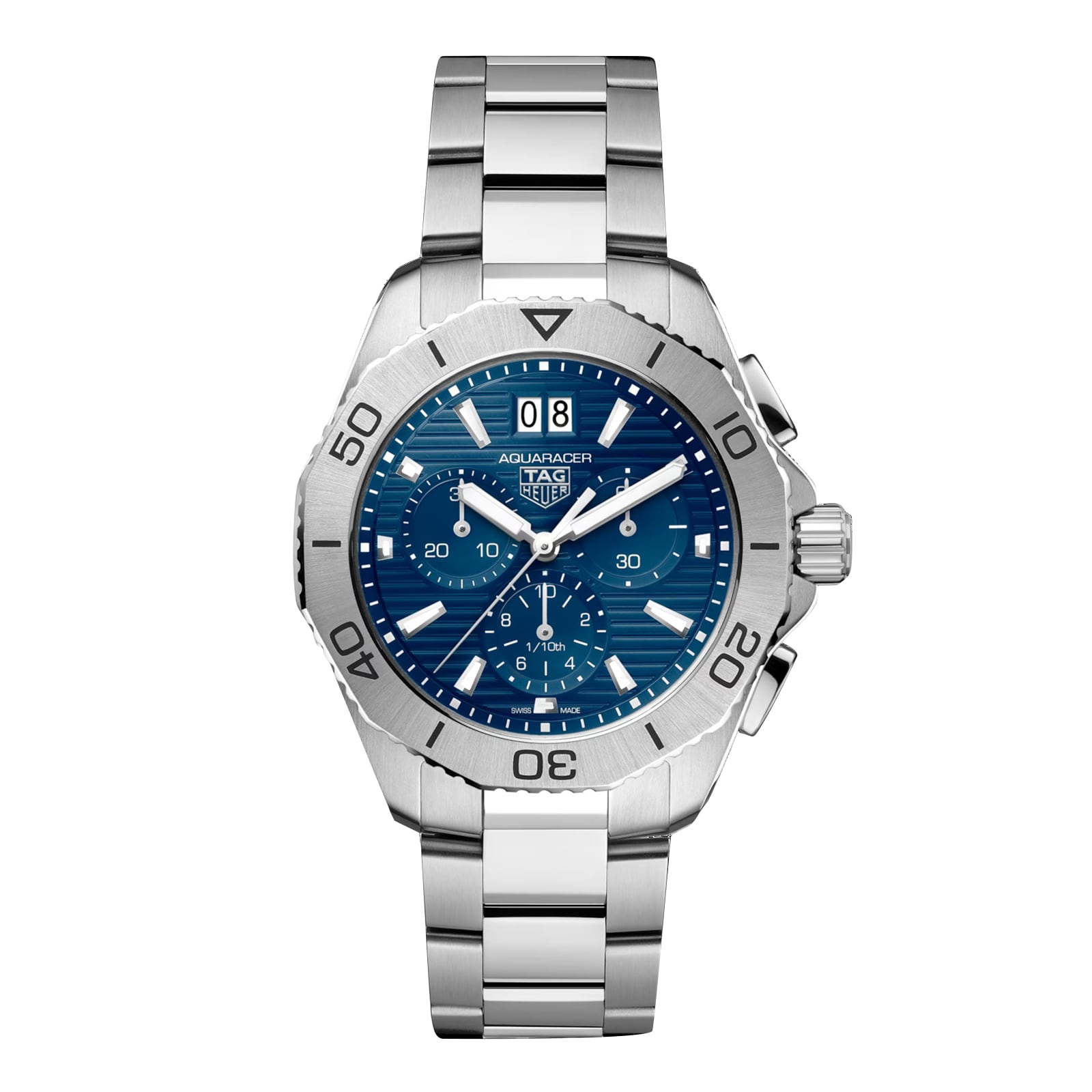 TAG Heuer Aquaracer Professional 200 Chronograph 40mm Mens Watch Blue CBP1113.BA0627