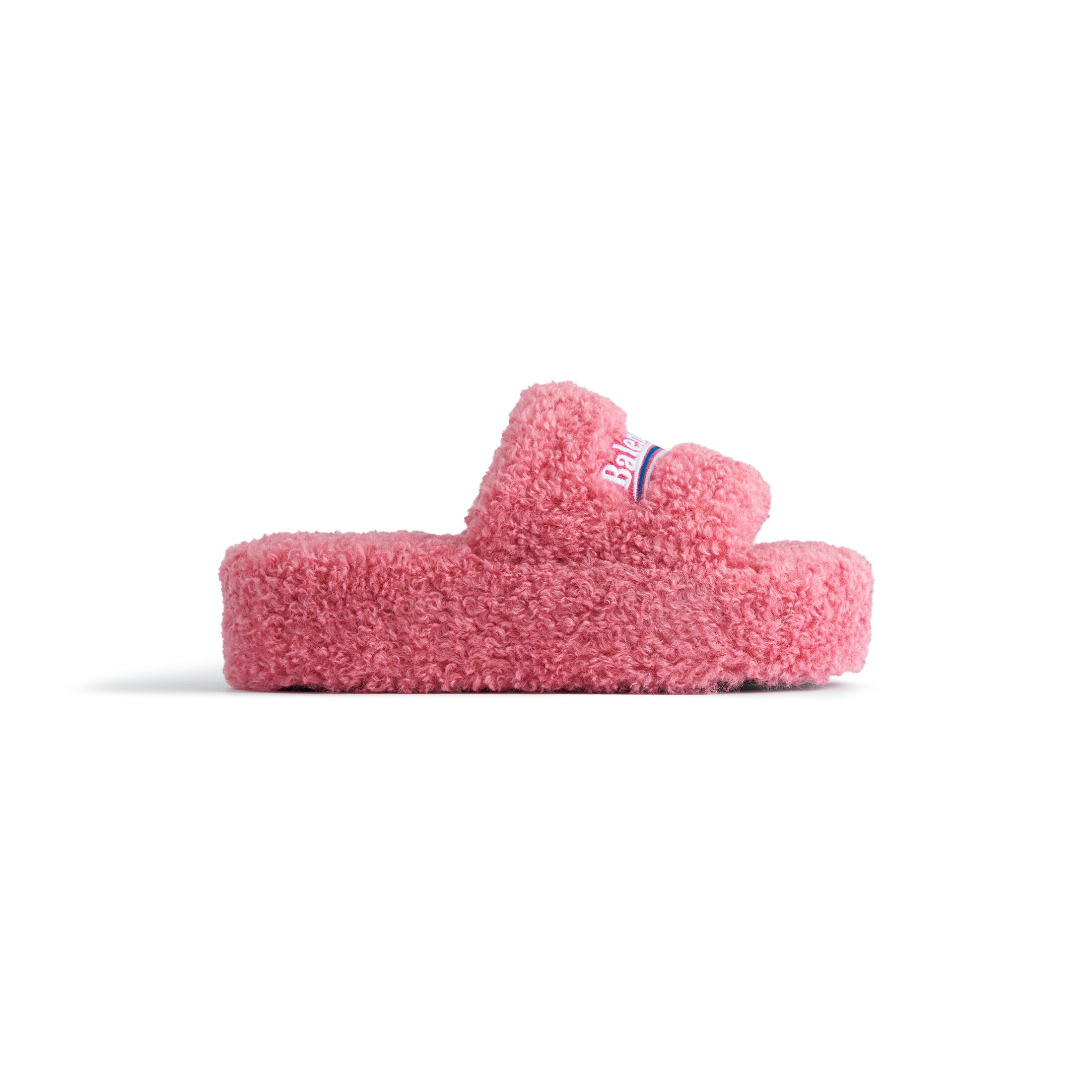 BALENCIAGA Women's pink platform slippers