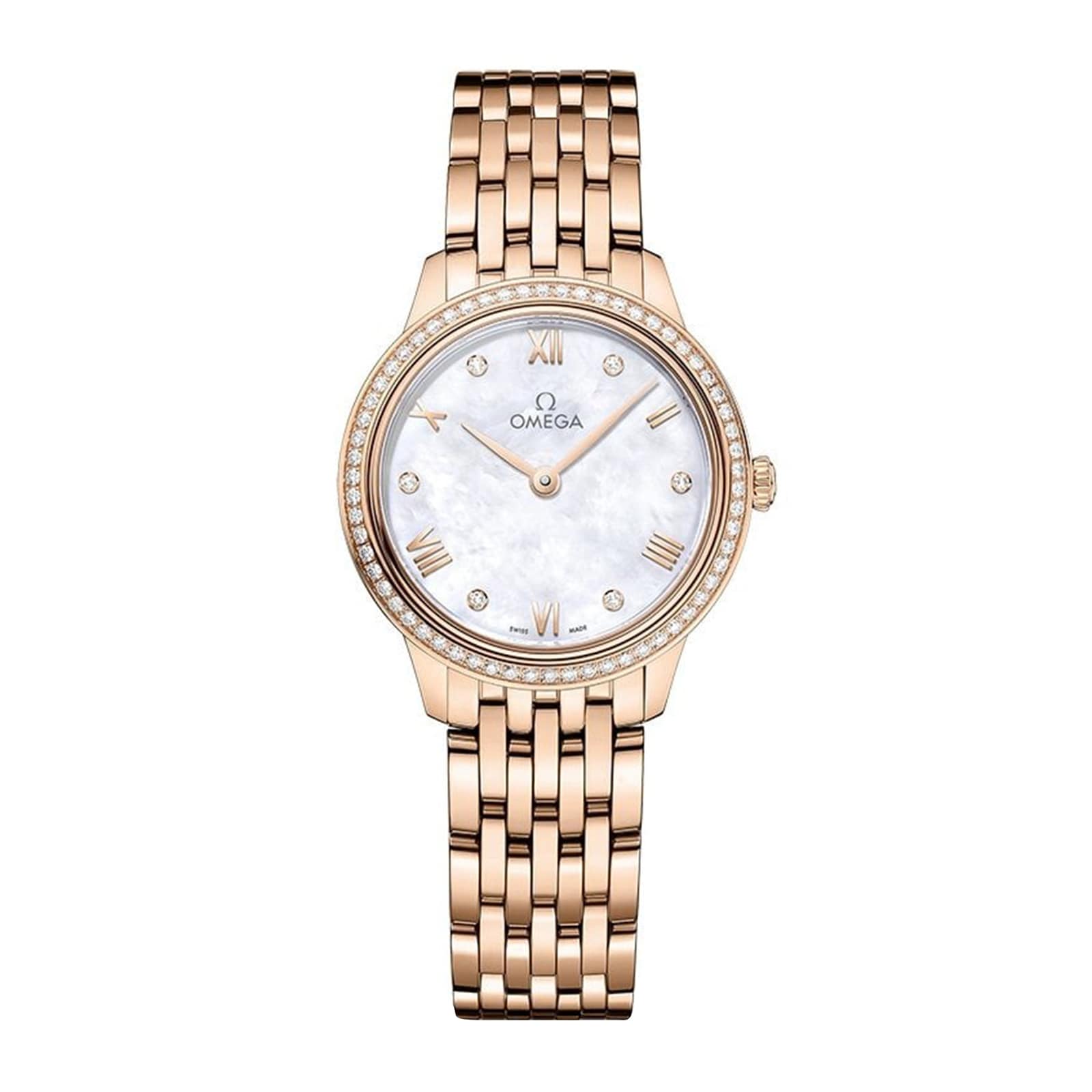 Omega De Ville Prestige 27.5mm Ladies Watch Mother Of Pearl O43455286055001