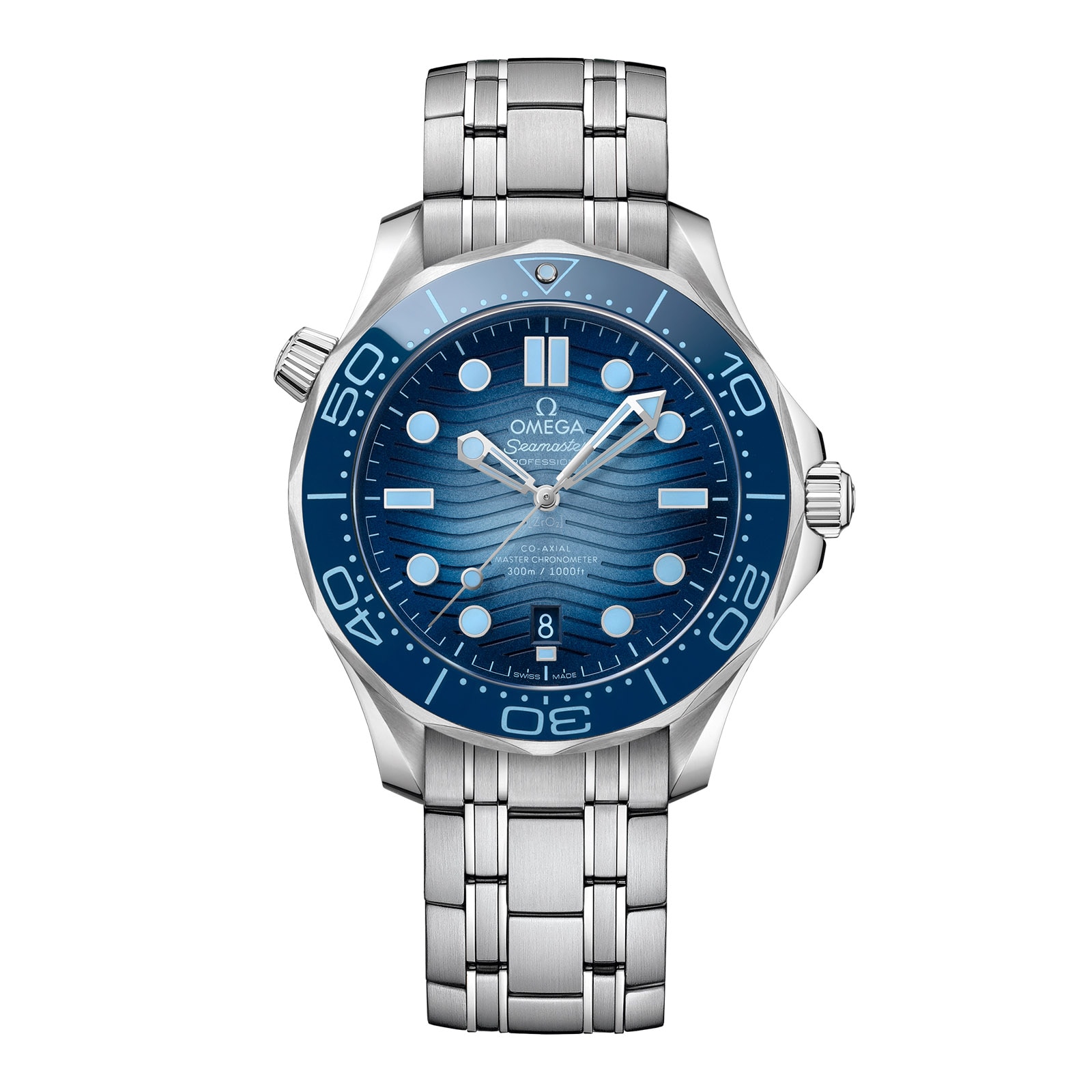 Omega Seamaster Diver 300M Co Axial Master Chronometer 42mm Summer Blue O21030422003003