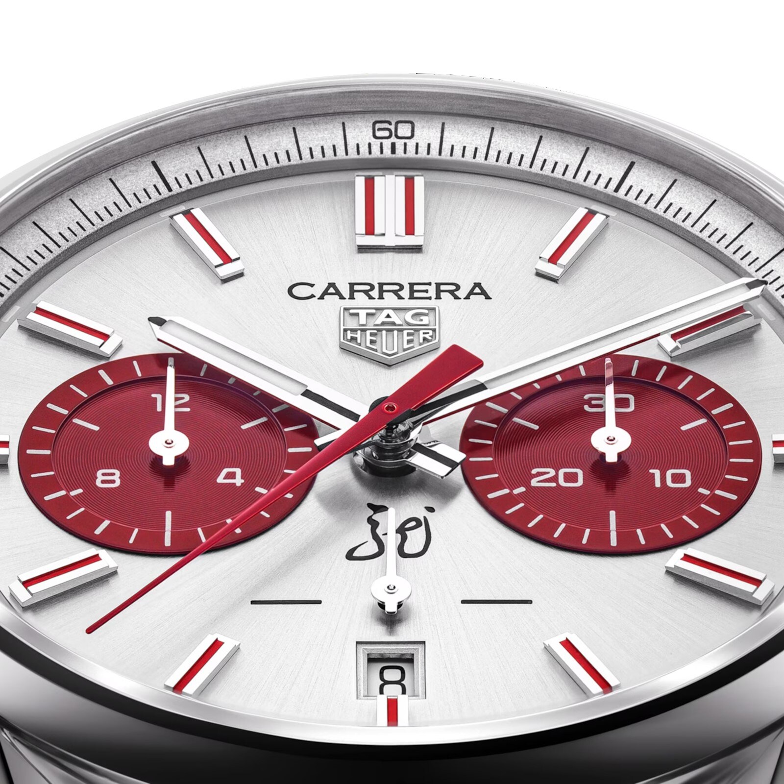 TAG Heuer Carrera Chronograph Automatic 42mm Mens Watch Silver CBN201H.FC6553