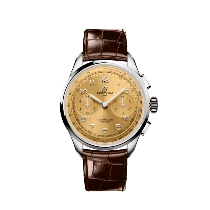 Breitling Premier B09 Chronograph 40 Stainless steel Champagne AB0930F51H1P1