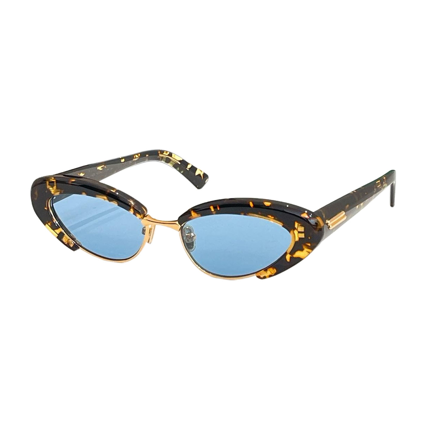 Bottega Veneta glasses leopard blue/leopard black/leopard brown/black/black orange/black white color Size 54口17-140