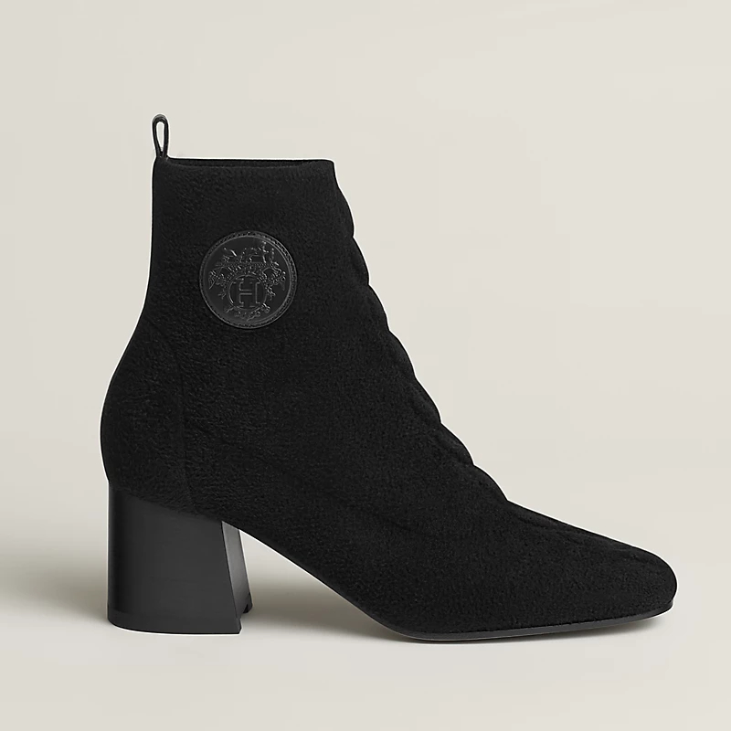 HERMES Jenna Black ankle boots