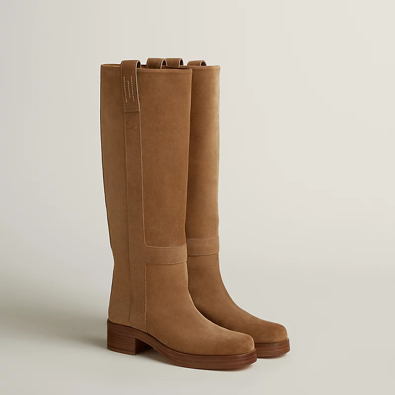 HERMES Horse Brown boots