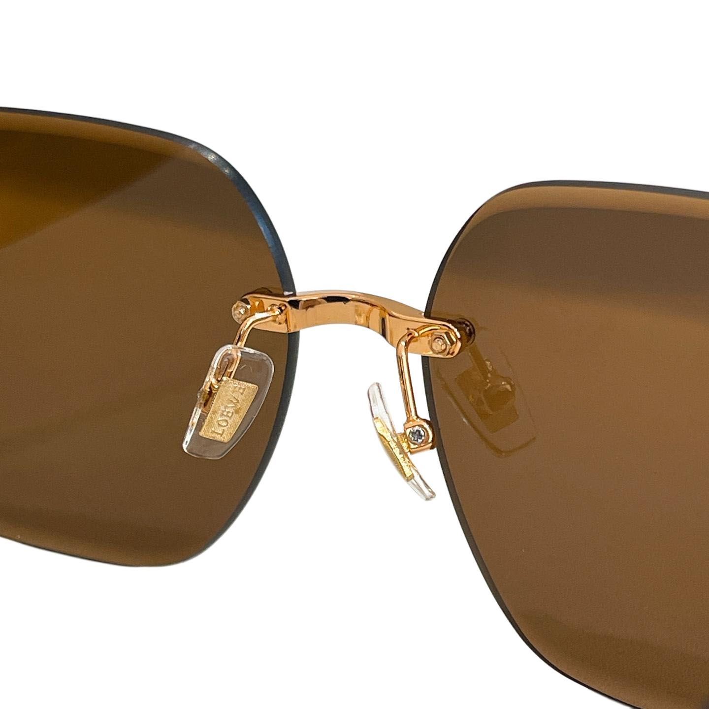 Loewe square frame glasses brown/black/blue/eggplant/pink/purple white color Size 63口16-140