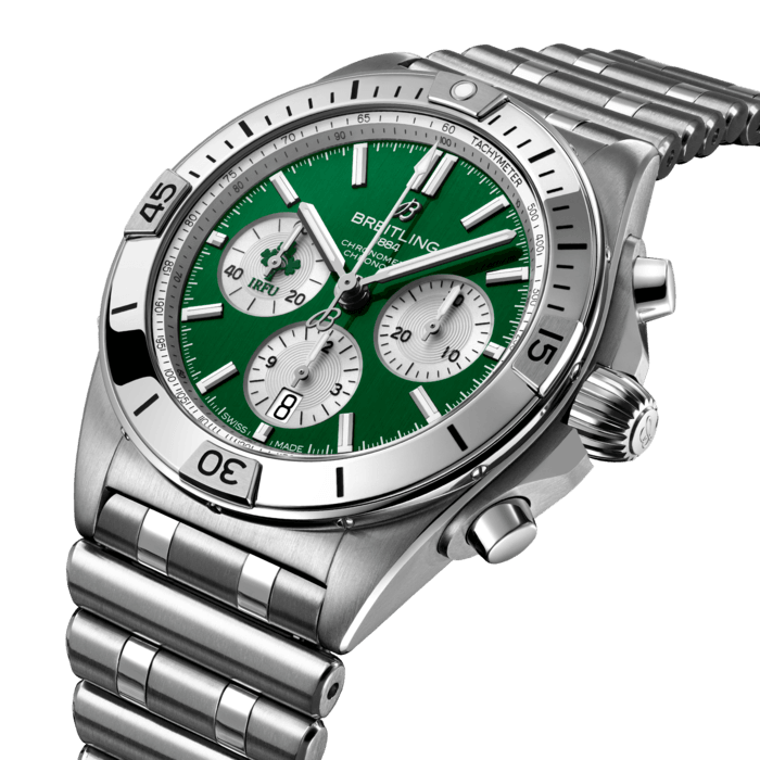 Breitling Chronomat B01 42 Six Nations Ireland Stainless steel Green AB0134A91L1A1