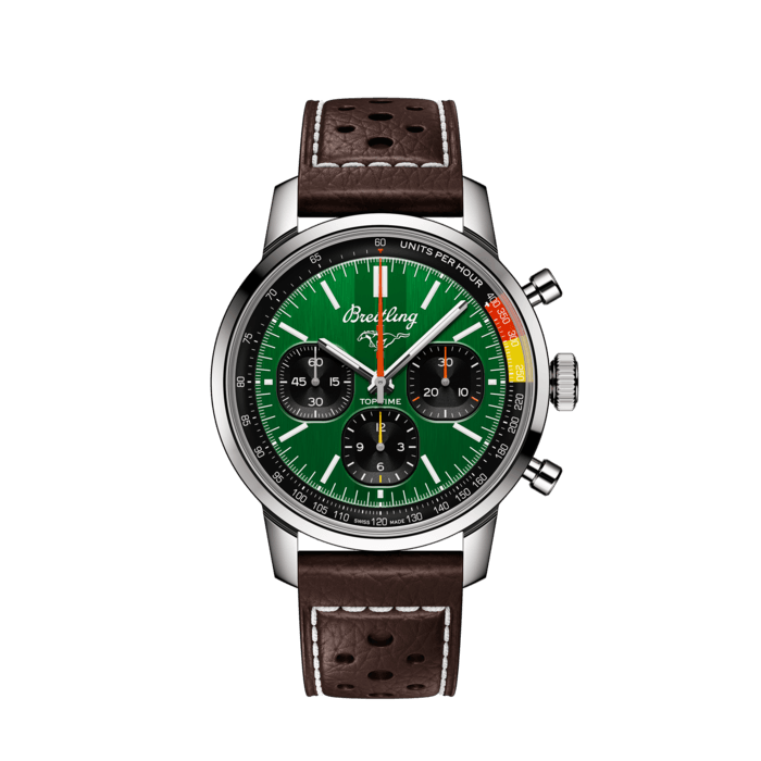 Breitling Top Time B01 Ford Mustang Stainless steel Green AB01762A1L1X1