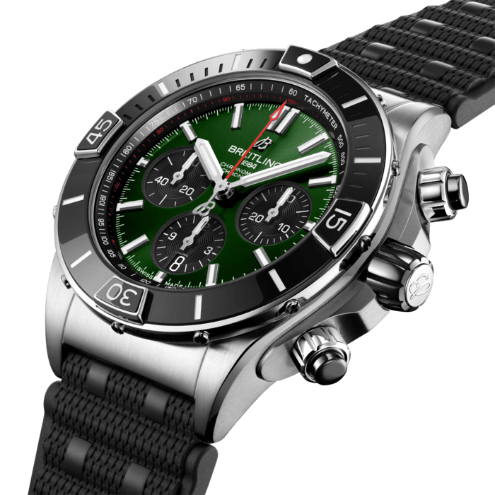 Breitling Super Chronomat B01 44 Stainless steel Green AB0136251L1S1