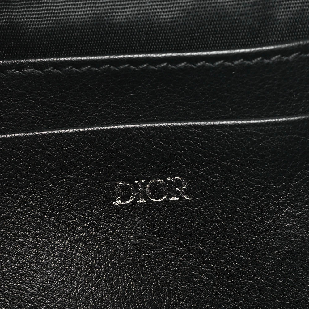 Dior Small Messenger Black Multicolor Galaxy Perforated Oblique Calfskin Leather Silver Hardware