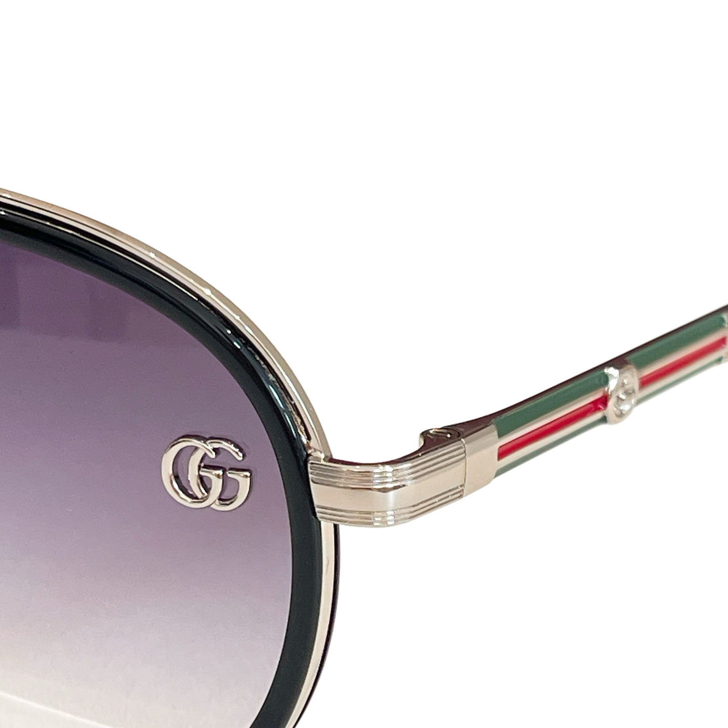 Gucci Aviator glasses eggplant silver/leopard/teal/black silver/black gold/eggplant black color Size 52口18-145