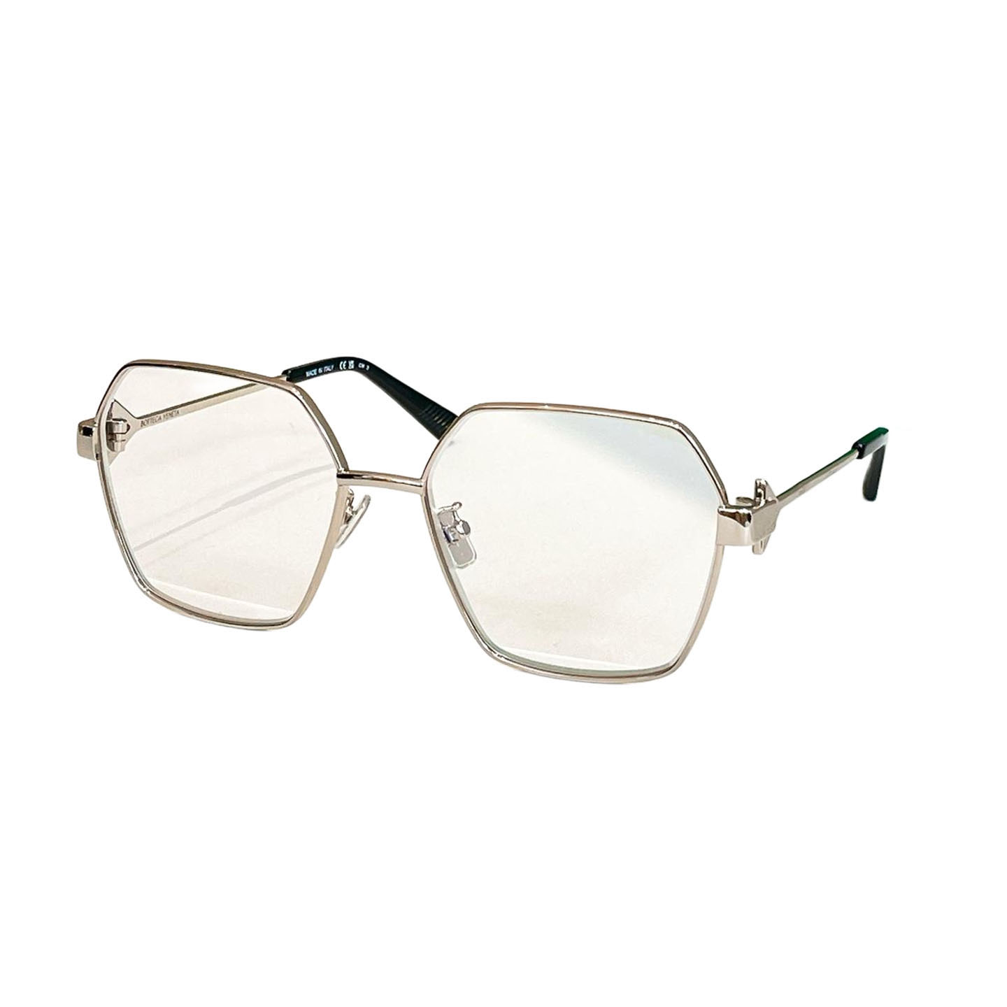 Bottega Veneta glasses gold/silver/transparent black/black/black gold/green silver/brown color Size 63口13-138