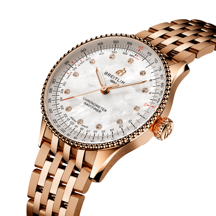 Breitling Navitimer Automatic 36 Small scale traceable 18K red gold Mother-of-pearl R17327211A1R1