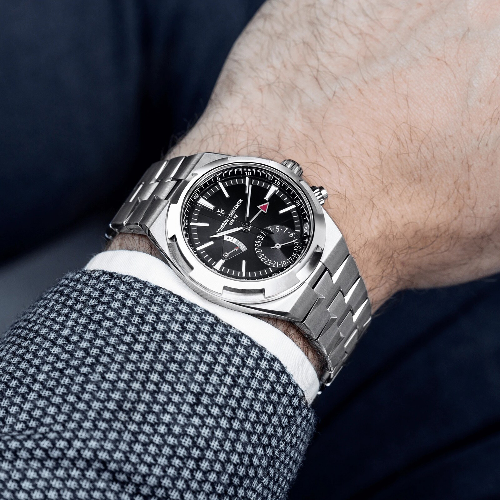 Vacheron Constantin Overseas dual time 41mm Stainless Steel 7900V/110A B546