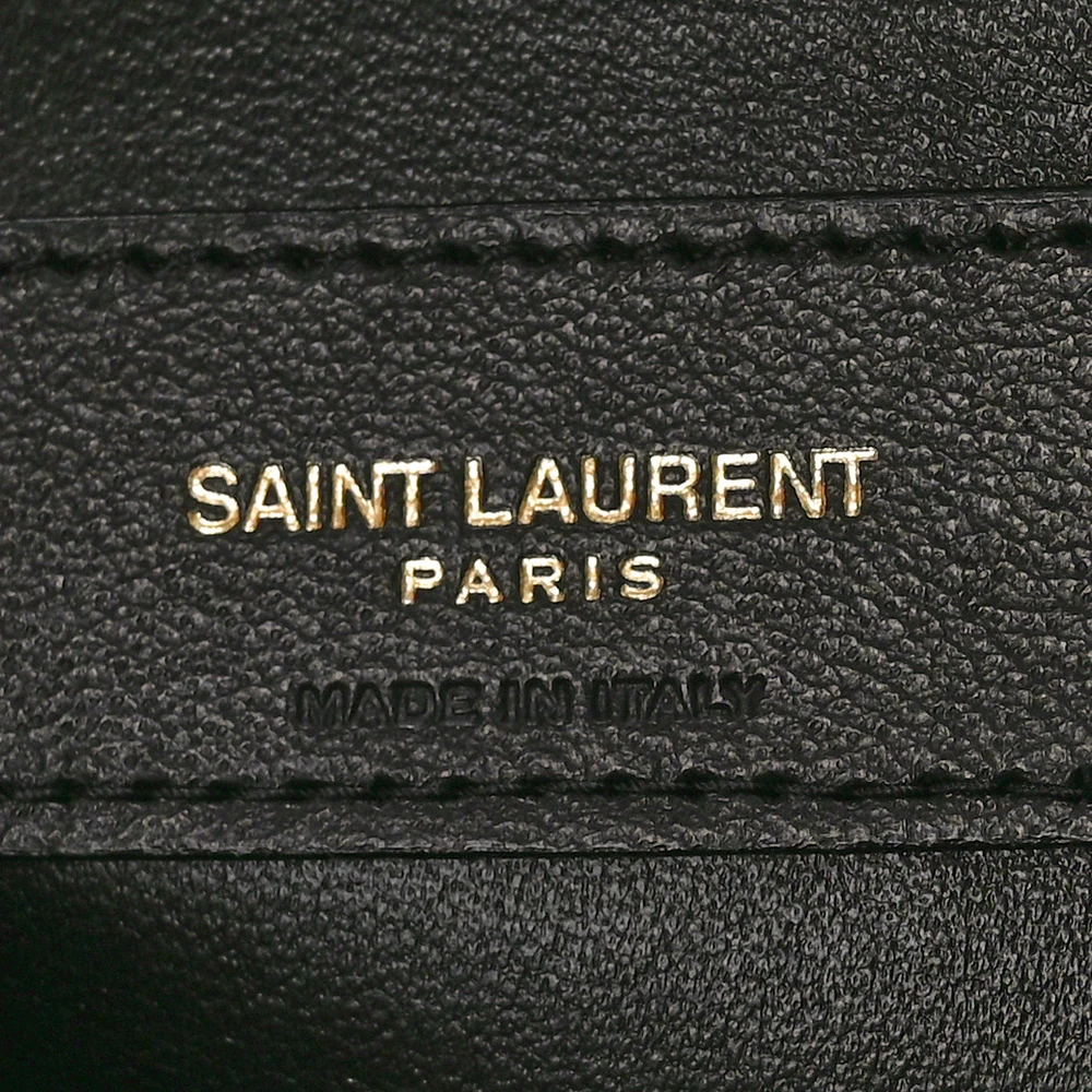 Saint Laurent Mini Camera Bag Golden Leaf Quilted Monogram Suede & Calfskin Leather Gold Hardware