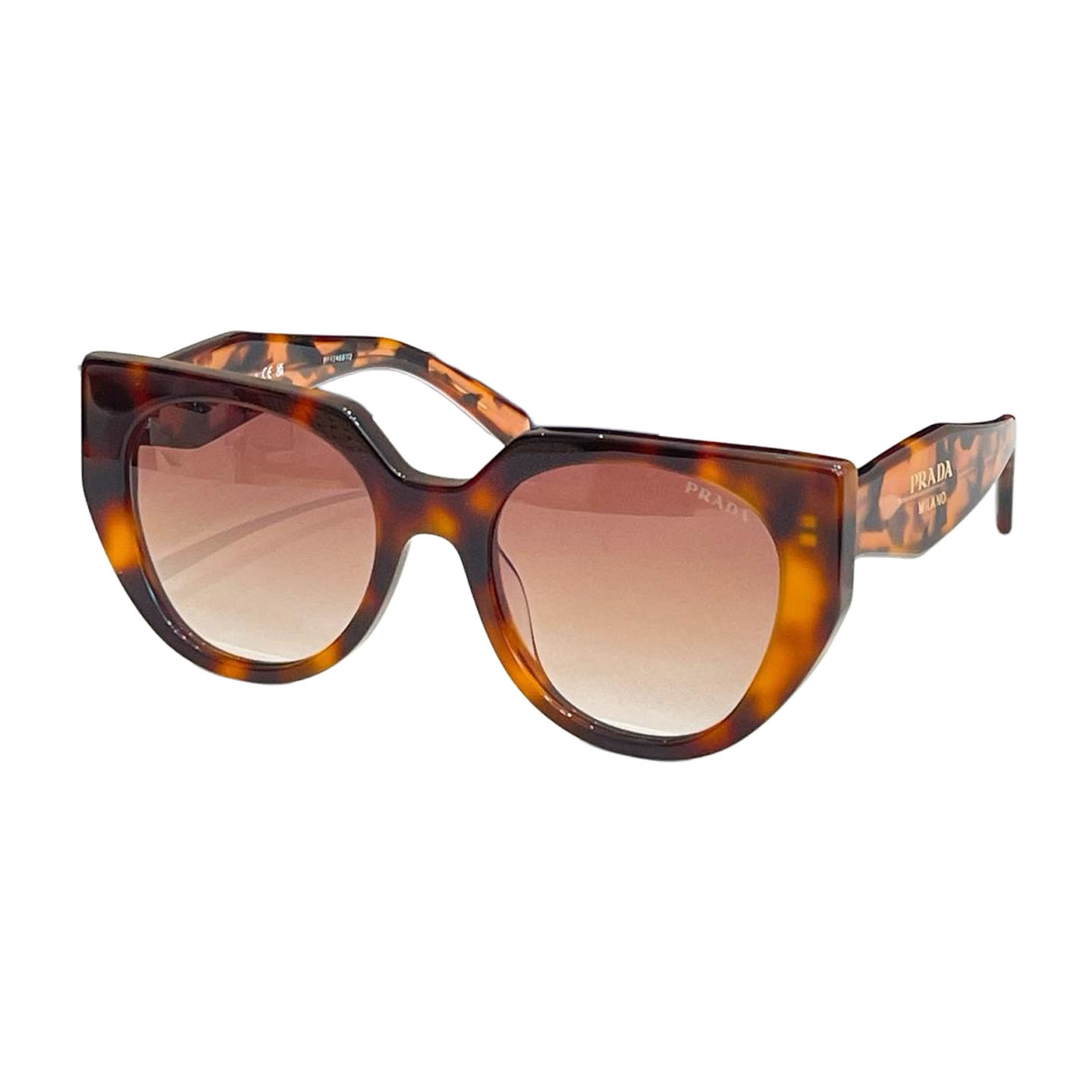 Prada Cat Eye glasses leopard maroon/black tawny/black color Size 54口20-145