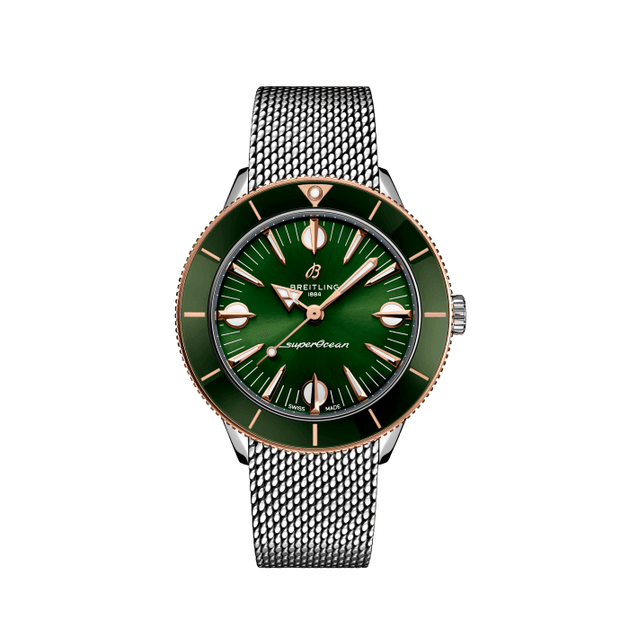 Breitling Superocean Heritage 57 Highlands Stainless steel 18k red gold Green U10340361L1A1