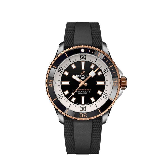 Breitling Superocean Automatic 42 Stainless steel 18k red gold Black U17375211B1S1